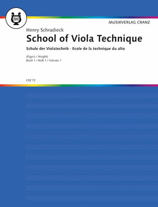 Book cover for School of Viola Technique