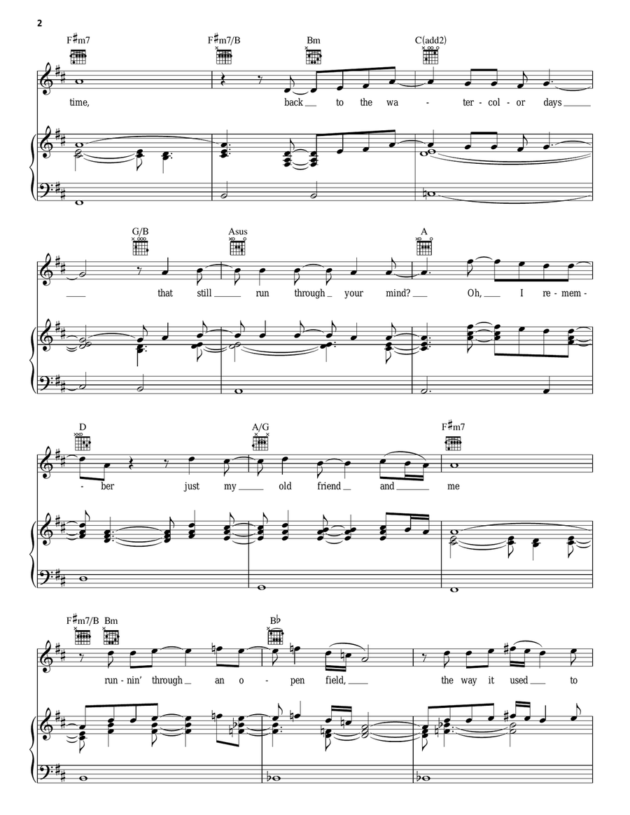Remember The Magic (Theme Song) Piano, Vocal, Guitar scores gallery preview page 2