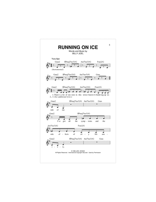 Book cover for Running On Ice