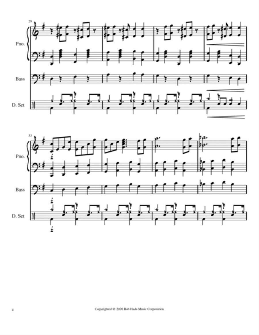 England Rag (Theme of Boris Johnson) Jazz Ensemble scores gallery preview page 4