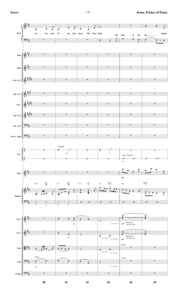 Jesus, Prince of Peace - Orchestral Score and Parts