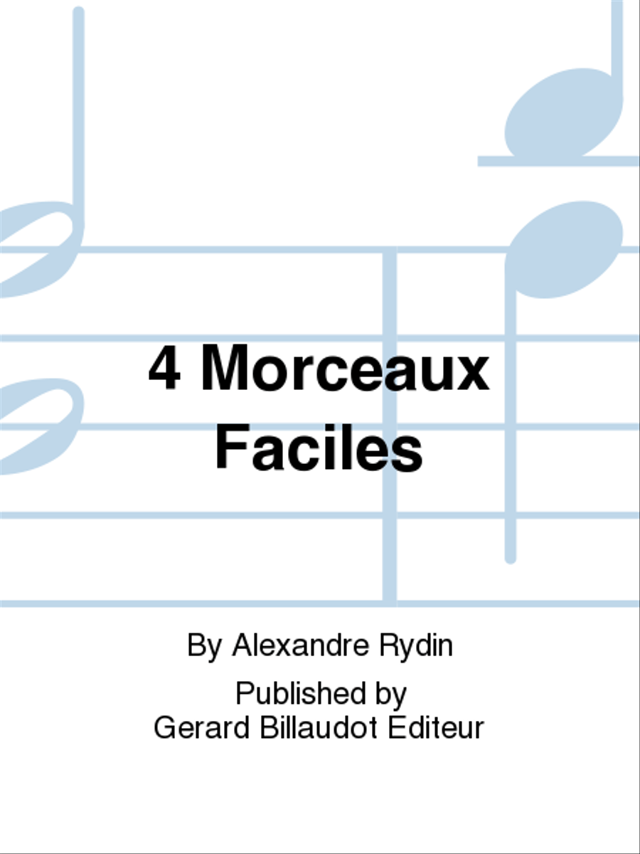 4 Morceaux Faciles Soprano Recorder scores gallery preview page 1