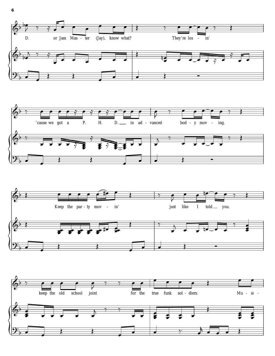 Musicology Piano, Vocal, Guitar scores gallery preview page 6