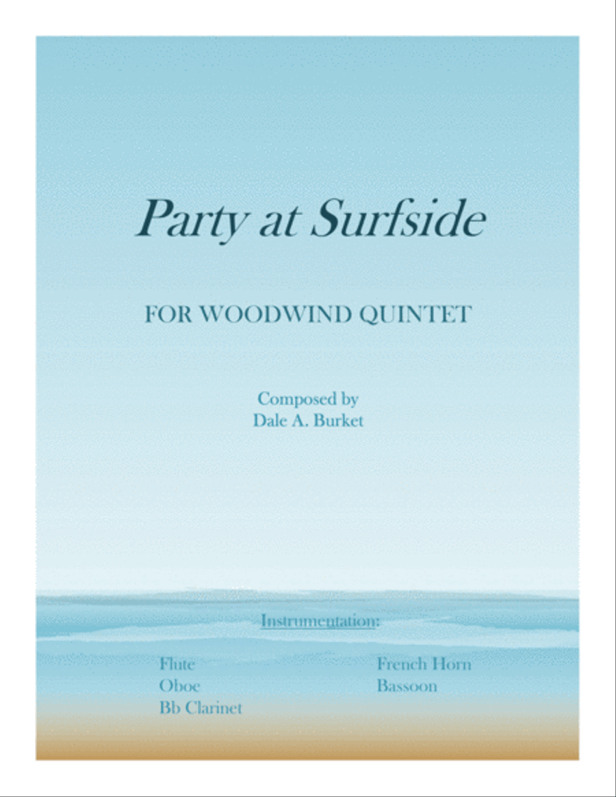 Party at Surfside - for Woodwind Quintet Woodwind Quintet scores gallery preview page 1