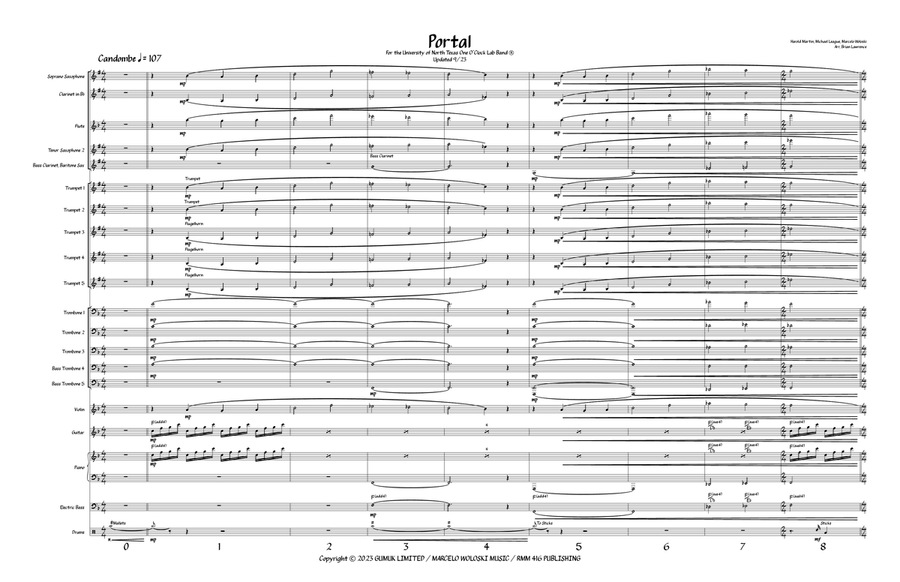 Portal Jazz Ensemble scores gallery preview page 1
