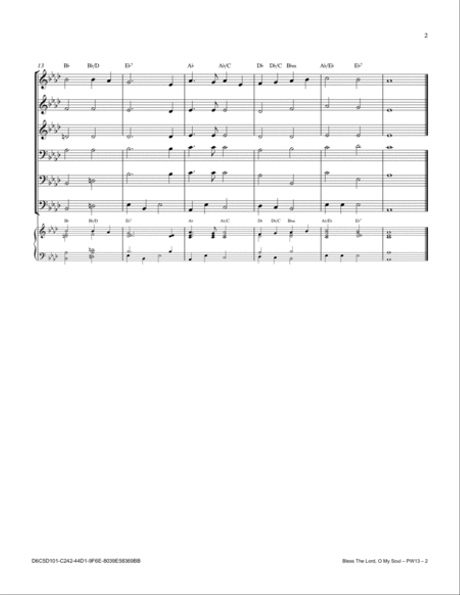 Bless The Lord O My Soul Bless The Lord O My Soul Small Ensemble scores gallery preview page 3