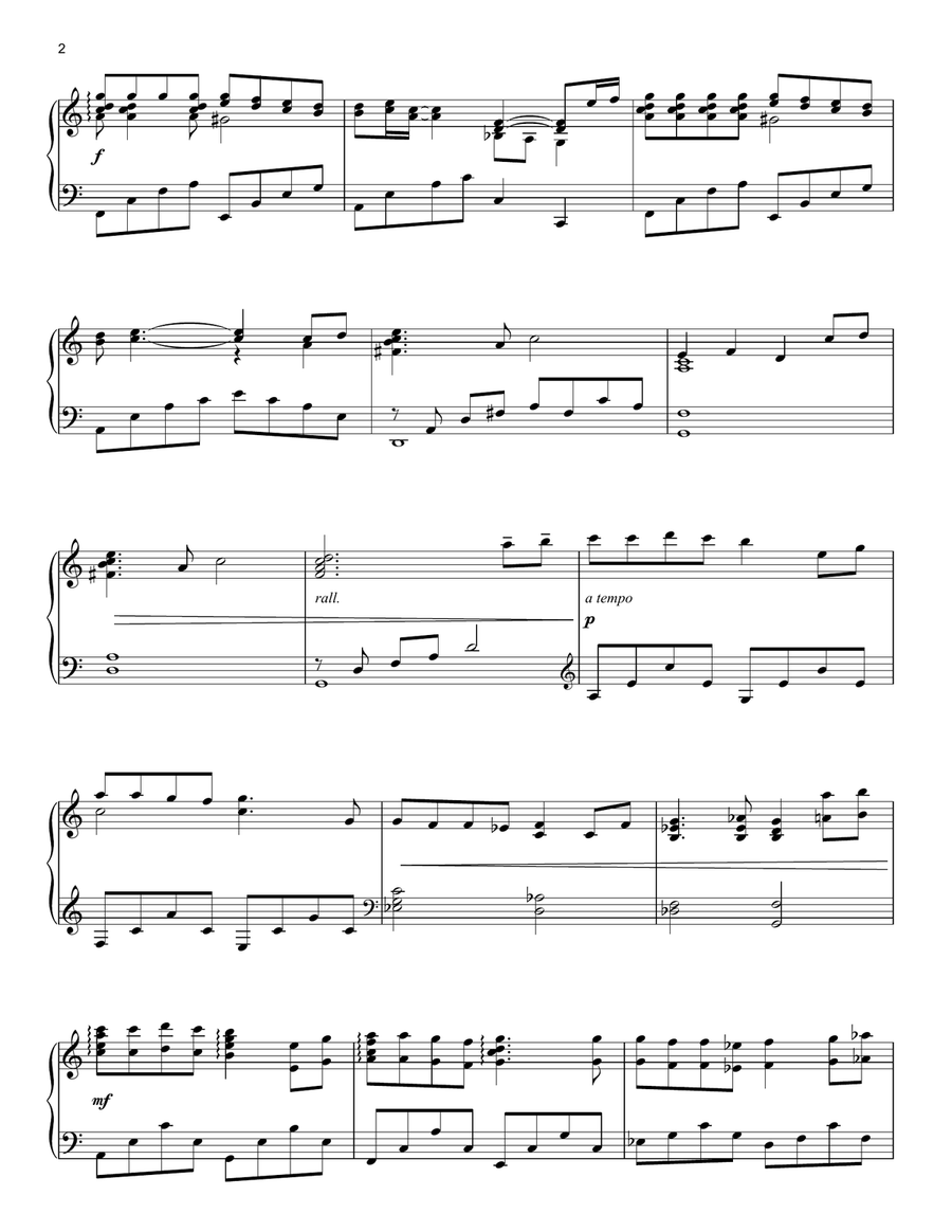 One Summer's Day (from Spirited Away) Piano Solo scores gallery preview page 2