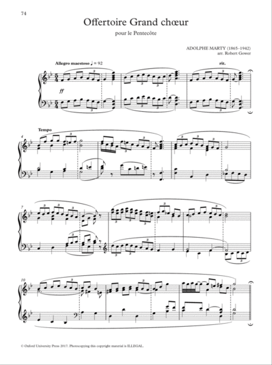 Oxford Book of Lent and Easter Organ Music for Manuals Organ Solo scores gallery preview page 74