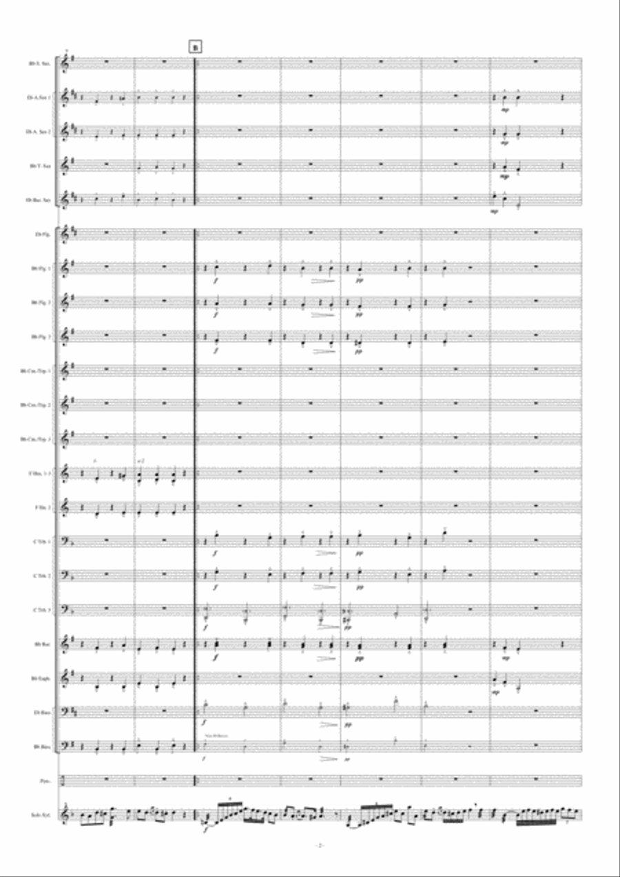 Czardas For Xylophone Czardas For Xylophone Fanfare Band scores gallery preview page 3
