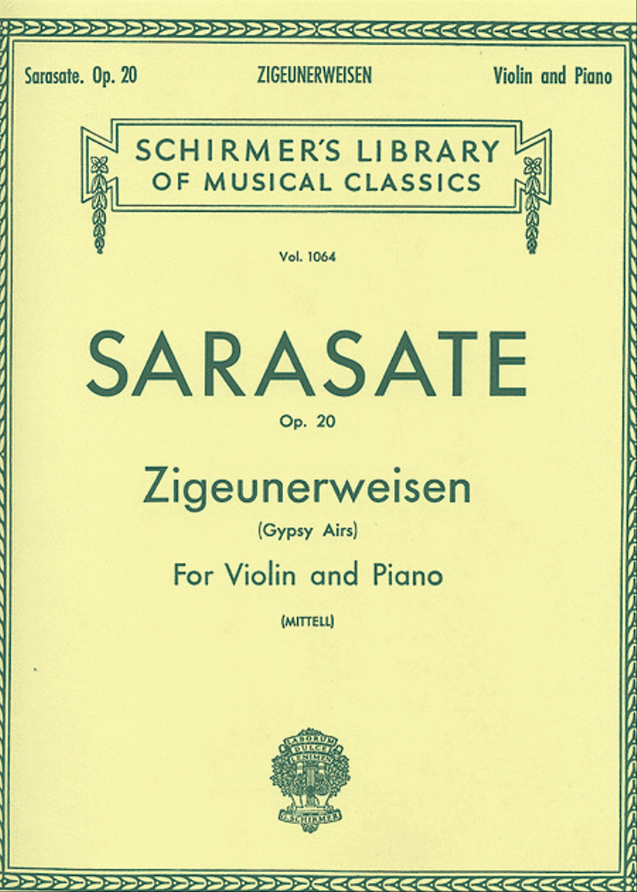 Zigeunerweisen (Gypsy Aires), Op. 20 Violin Solo scores gallery preview page 1