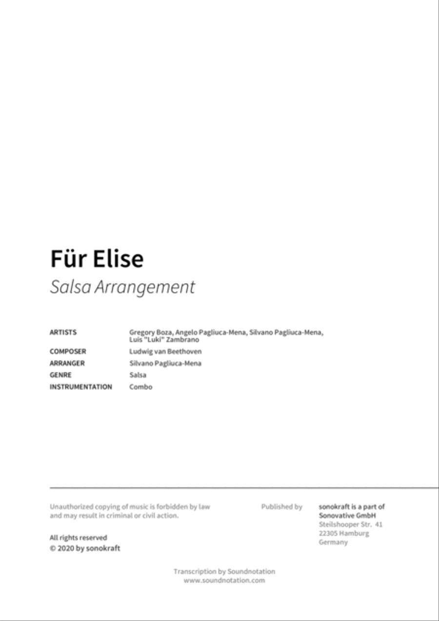 Für Elise Für Elise Score scores gallery preview page 2