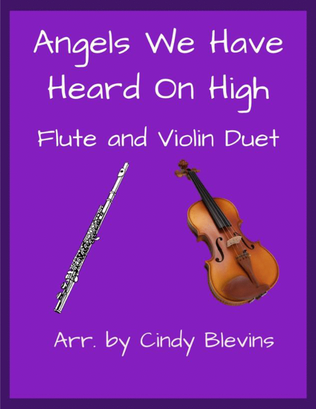 Book cover for Angels We Have Heard On High, for Flute and Violin