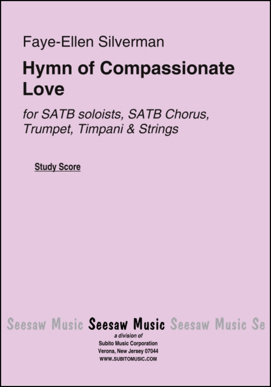 Hymn of Compassionate Love 4-Part scores gallery preview page 1