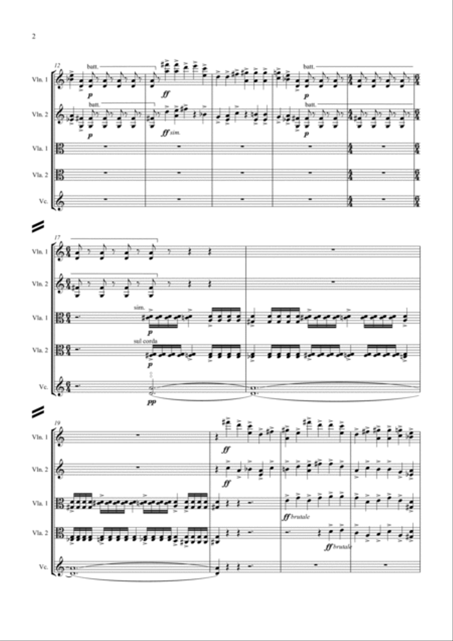 Sentinels String Quintet scores gallery preview page 4