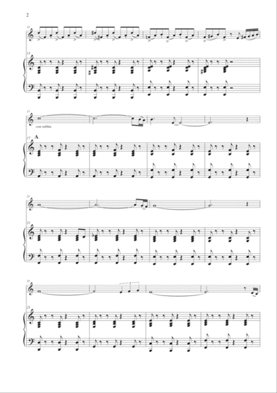 Tango Pour Claude Violin Solo scores gallery preview page 2