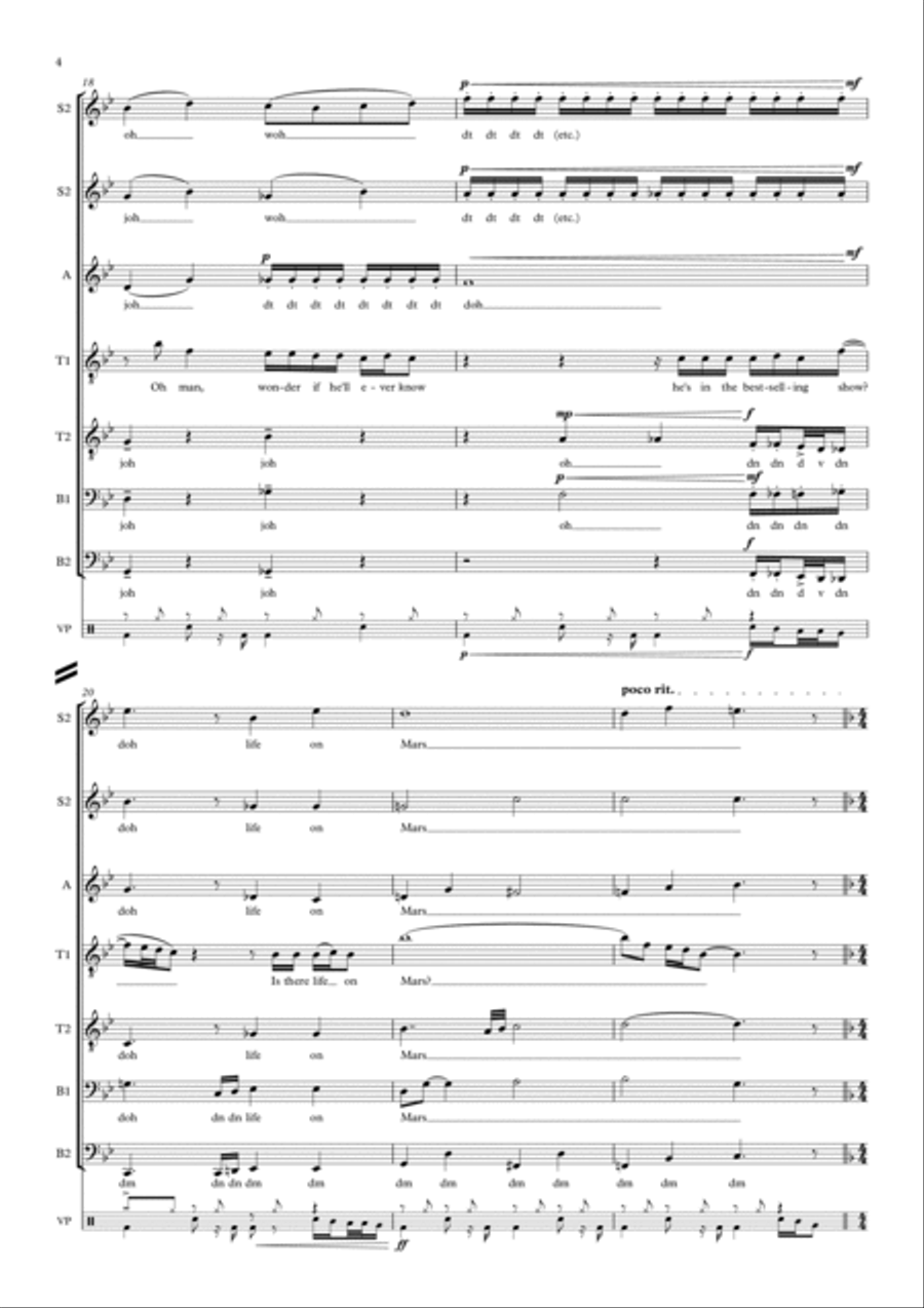 Life On Mars Life On Mars A Cappella scores gallery preview page 4