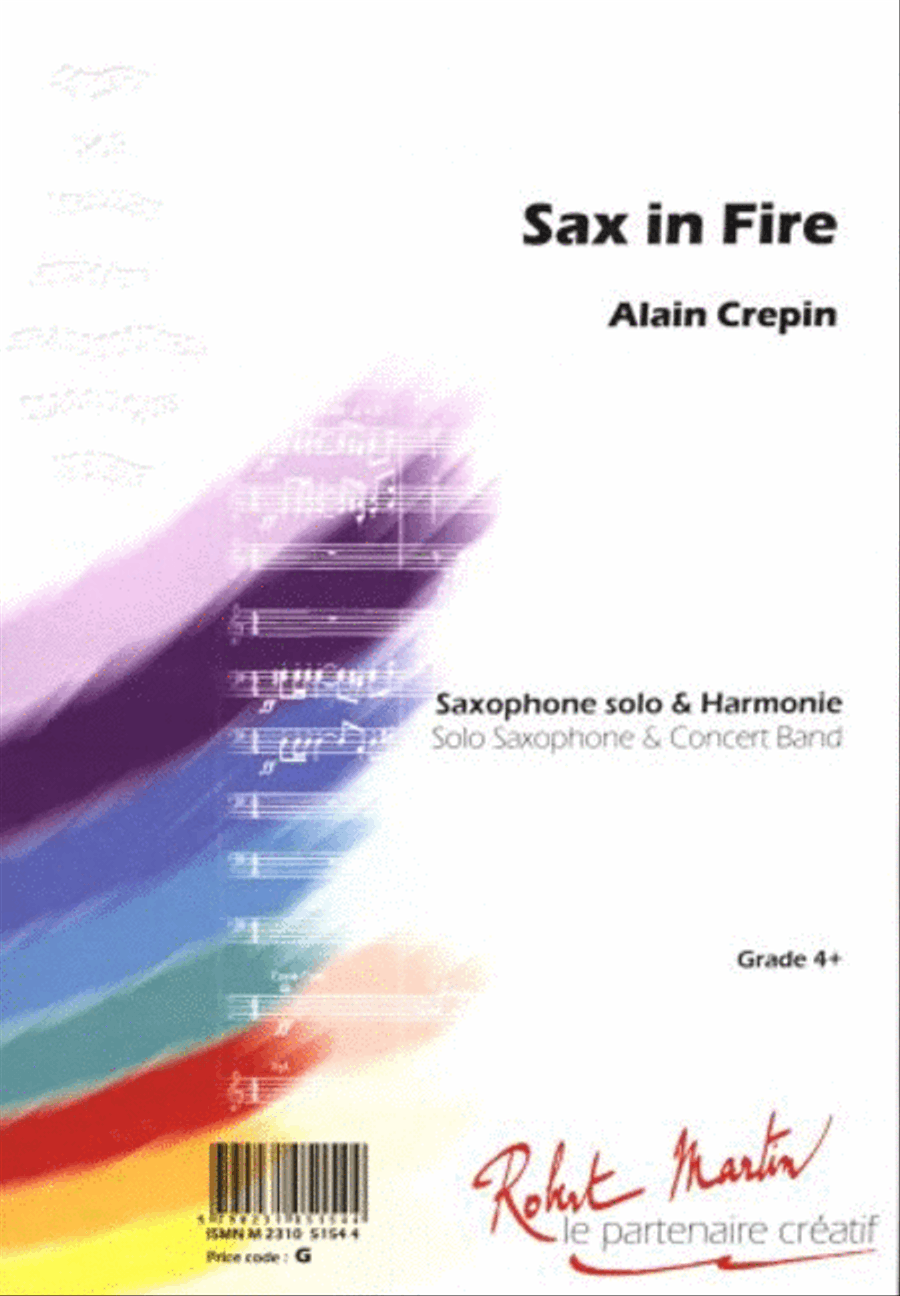 Sax In fire Concert Band scores gallery preview page 1