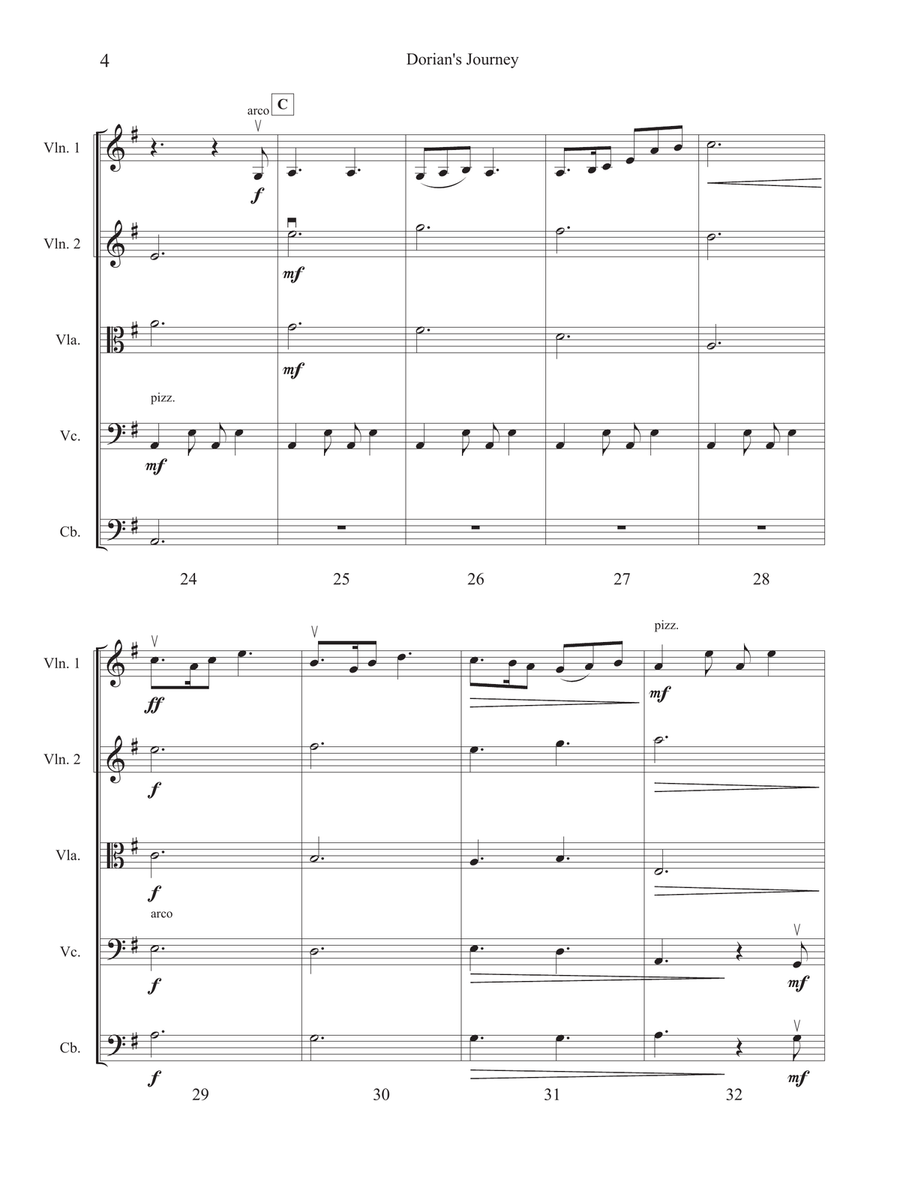 Dorian's Journey String Orchestra scores gallery preview page 6