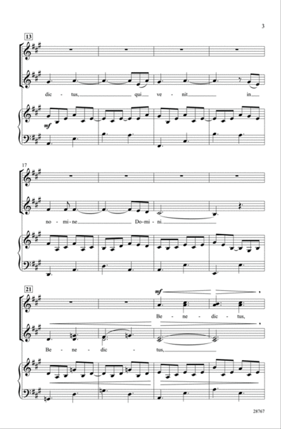 Benedictus Women's Choir scores gallery preview page 10