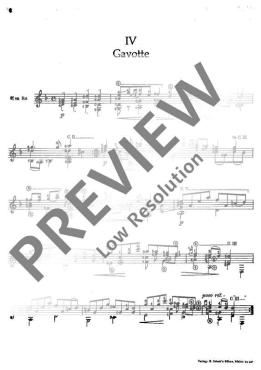 Quatre petits morceaux Guitar scores gallery preview page 5