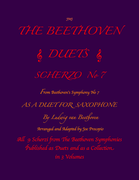 The Beethoven Duets For Saxophone Scherzo No. 7 image number null