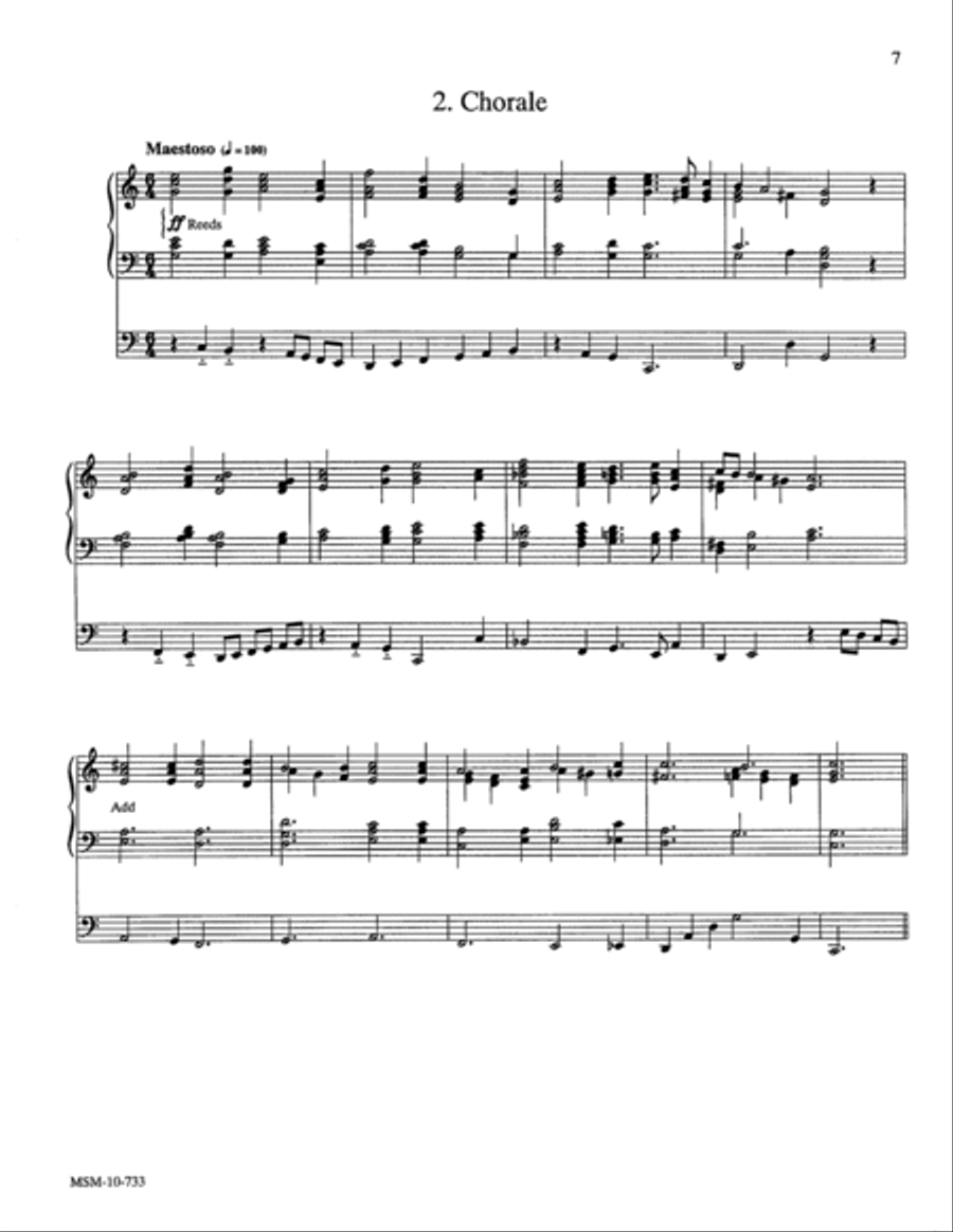 Partita on Westminster Abbey Organ scores gallery preview page 6