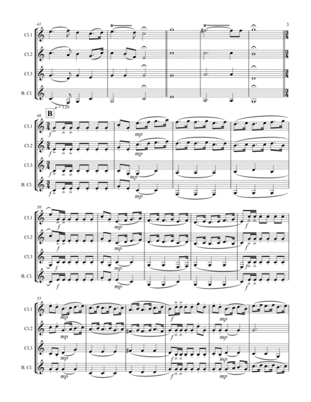 Handel – Music for the Royal Fireworks (for Clarinet Quartet) image number null