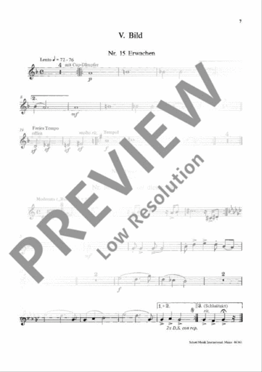 Frieden auf dieser Welt B-Flat Trumpet scores gallery preview page 8