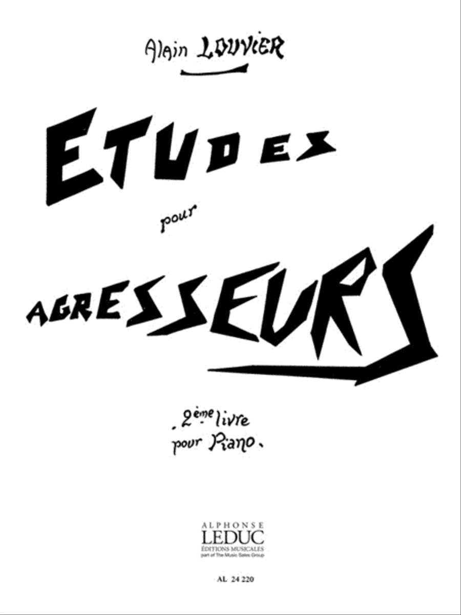 Etudes Pour Agresseurs Vol.2 (piano Solo) Piano Method scores gallery preview page 1