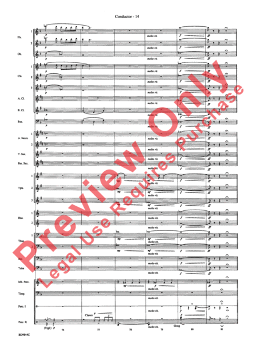 Alliance Concert Band scores gallery preview page 17