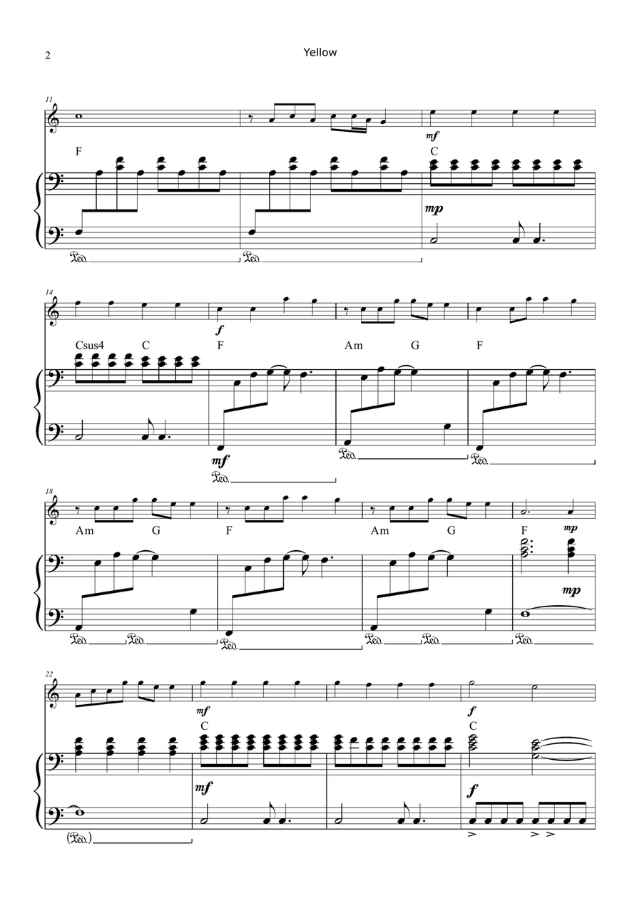 Yellow Chamber Music scores gallery preview page 2