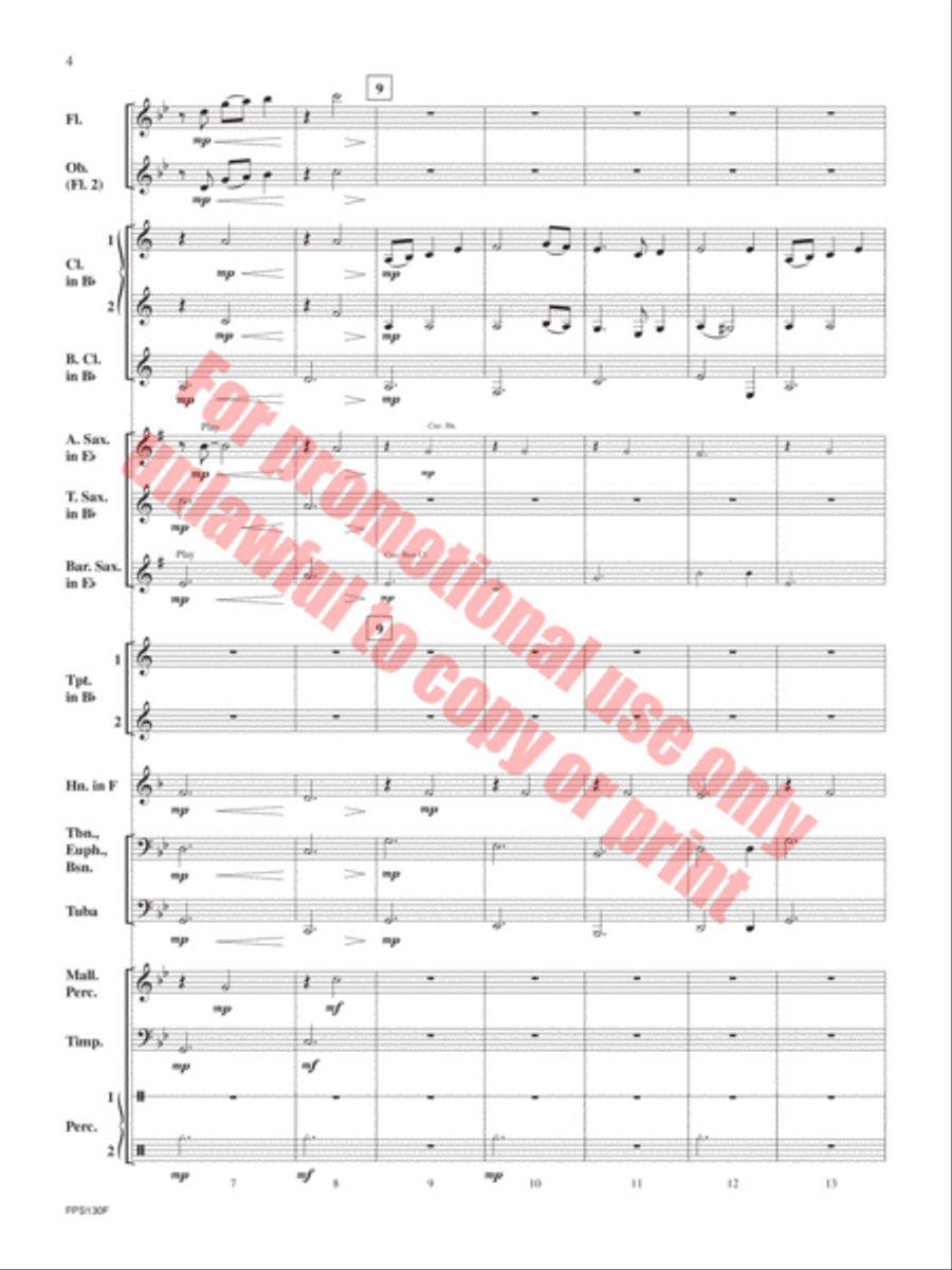 Tides Tides Concert Band scores gallery preview page 5