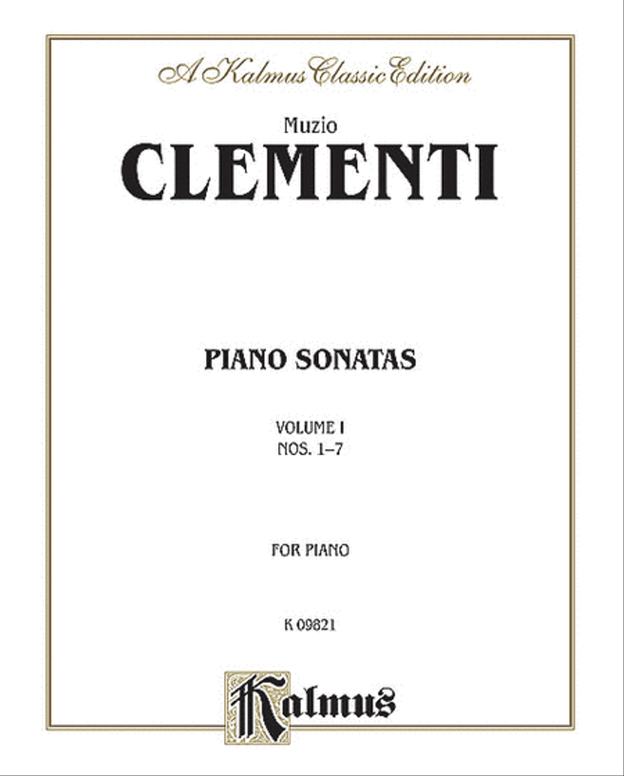 Piano Sonatas, Volume 1 Piano Solo scores gallery preview page 1
