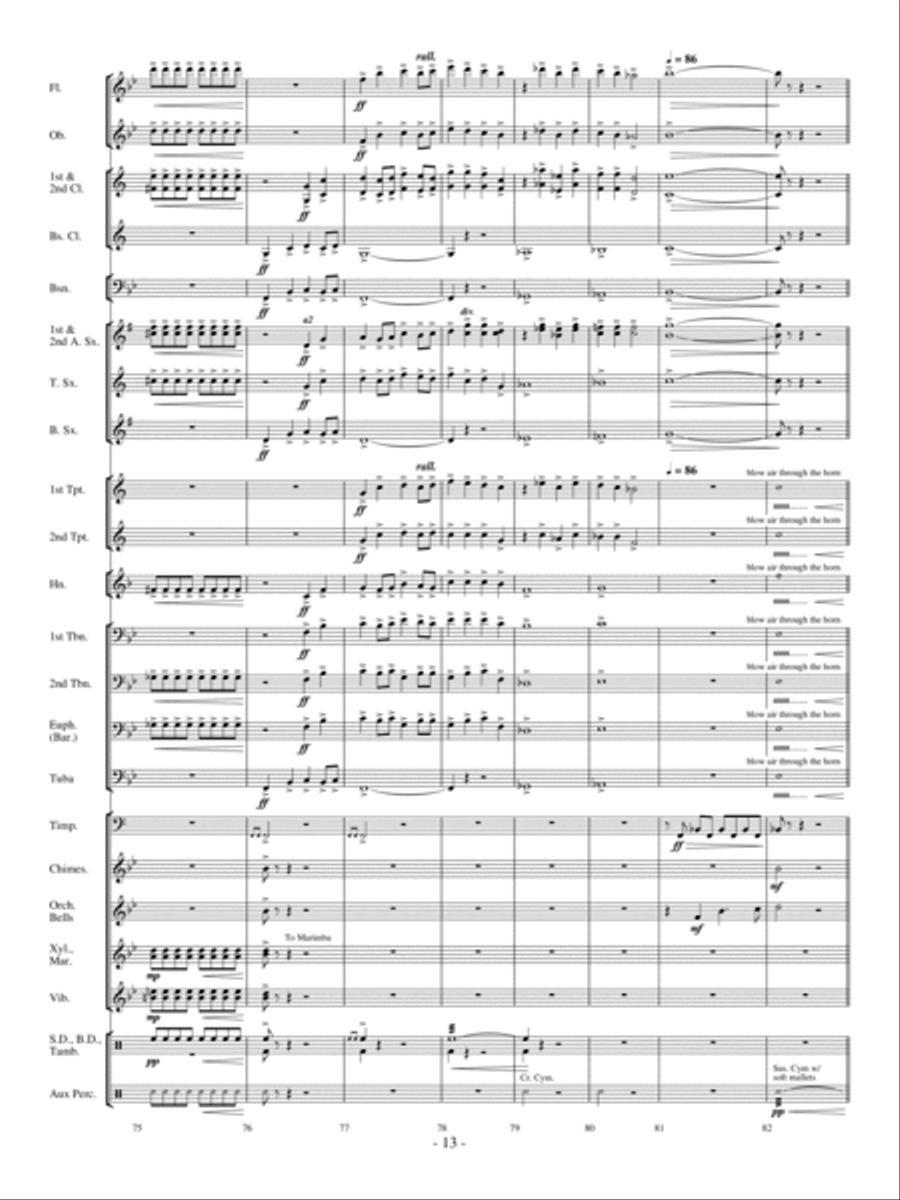 Andromeda Concert Band scores gallery preview page 12