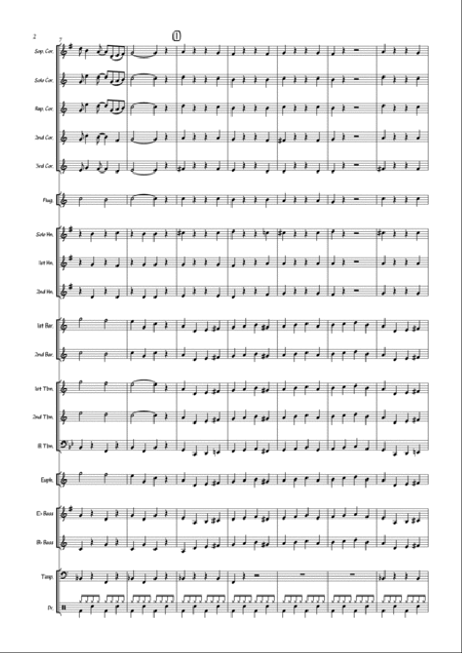 Tiger Rag (Brass Band) Tiger Rag (Brass Band) Brass Band scores gallery preview page 4