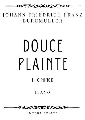 Book cover for Burgmüller - Douce Plainte "Sweet Sorrow" in G minor - Intermediate