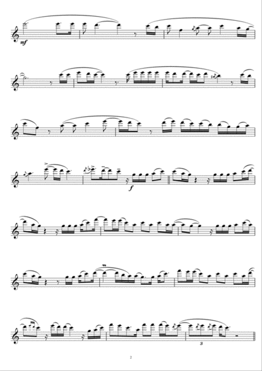Evergreen Evergreen Flute Solo scores gallery preview page 2