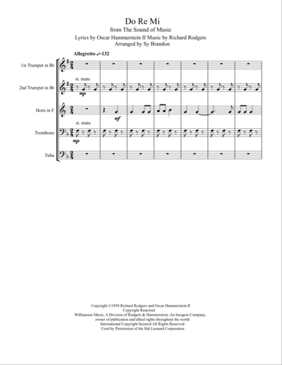 Do-Re-Mi School and Community scores gallery preview page 1