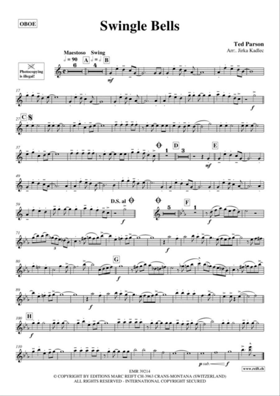 Swingle Bells Piano Accompaniment scores gallery preview page 2