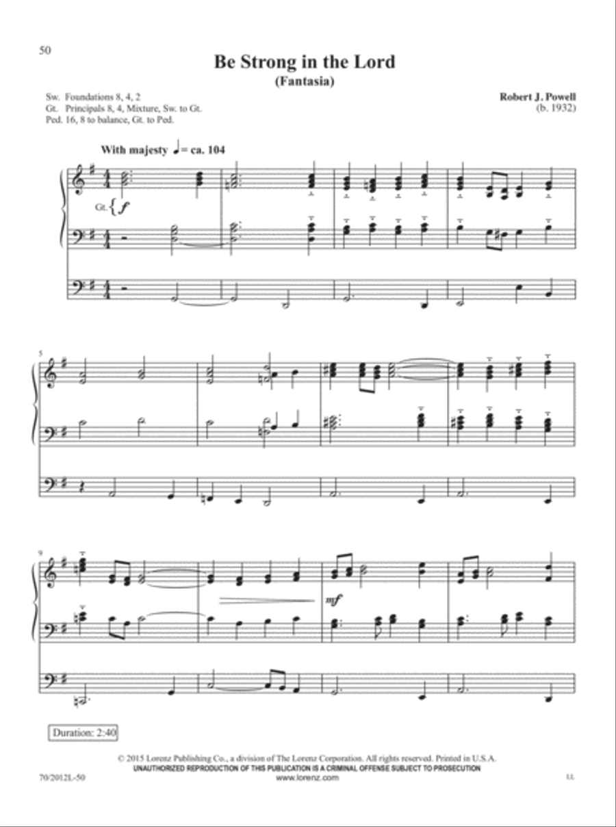 Music for Exultation and Reflection Organ Solo scores gallery preview page 18