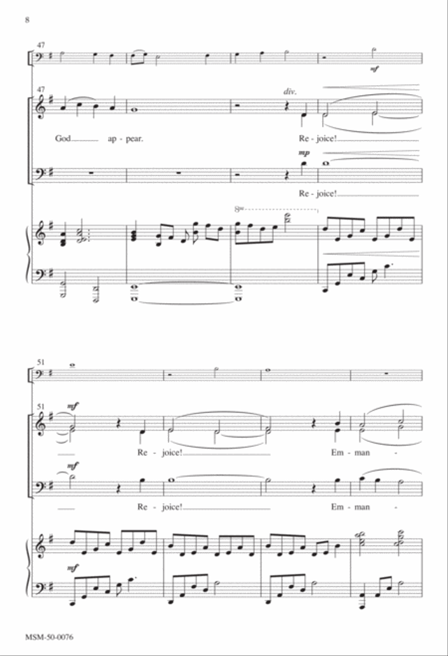 O Come, O Come, Emmanuel 4-Part scores gallery preview page 6