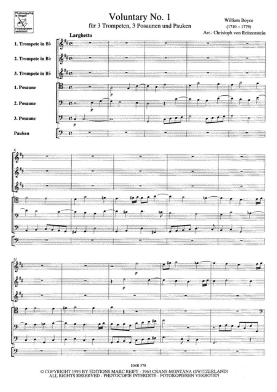 Voluntary No. 1 Voluntary No. 1 Brass Ensemble scores gallery preview page 3