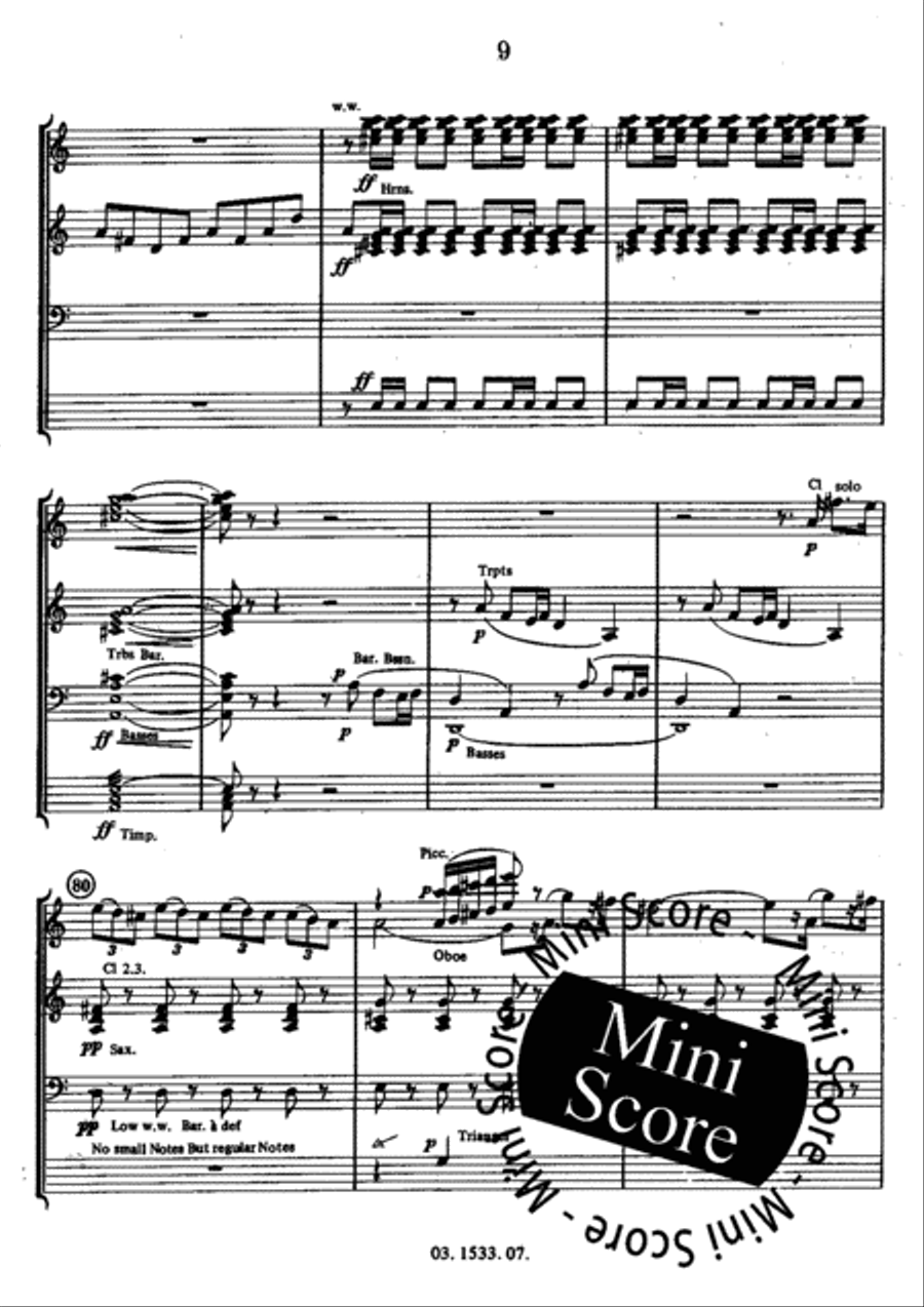 Rossini's Birthday Party Concert Band scores gallery preview page 13
