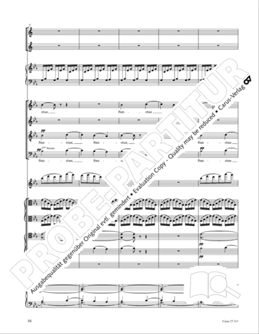 Requiem - church version (Requiem. Fassung mit kleinem Orchester) 4-Part scores gallery preview page 32
