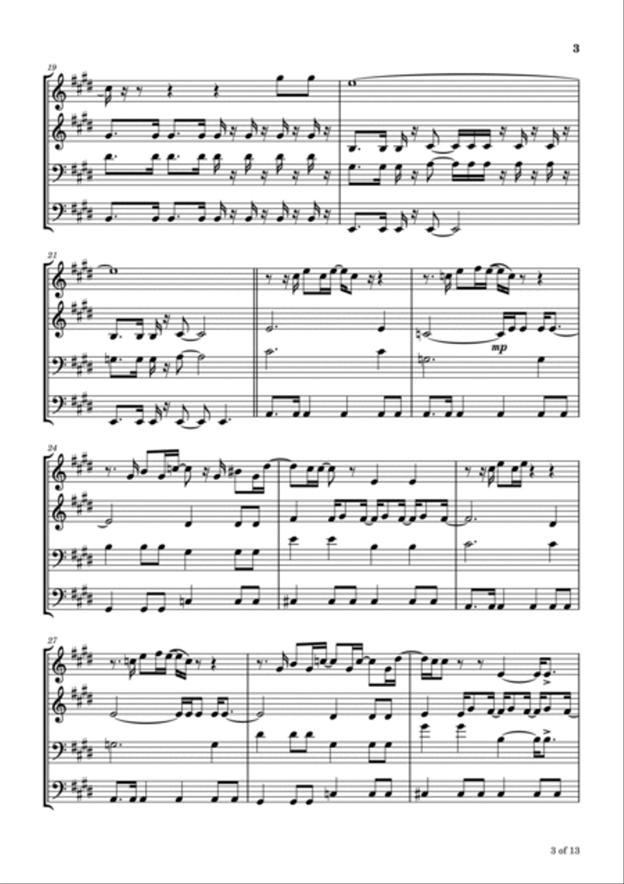 I'm Not In Love Trombone scores gallery preview page 4