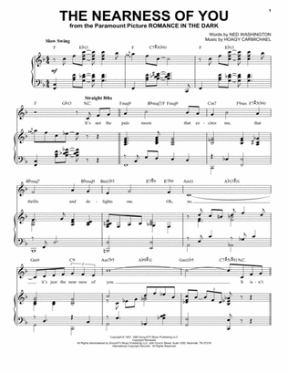 The Nearness Of You [Jazz version] (arr. Brent Edstrom)