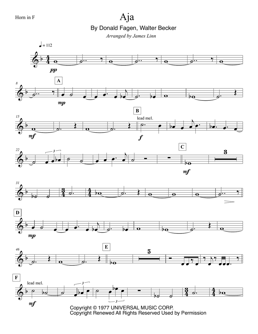 Aja Aja Horn scores gallery preview page 5