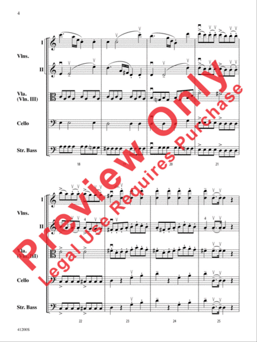 Allegro Molto String Orchestra scores gallery preview page 5