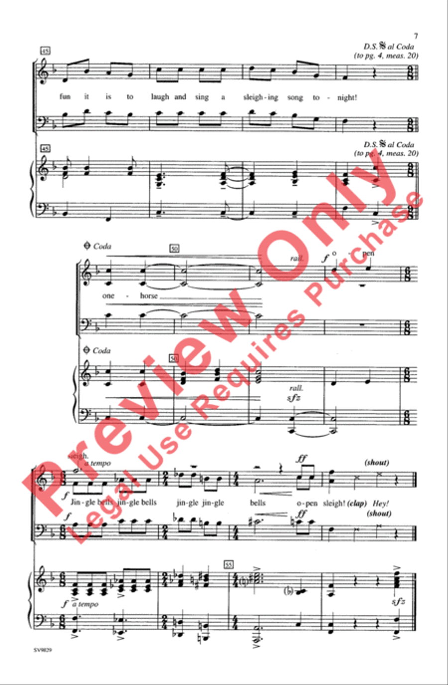 Dashing Through the Snow (A Jingle Bell Spectacular!) 3-Part scores gallery preview page 7