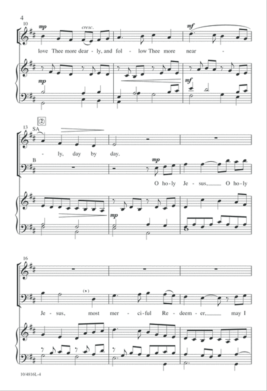 O Holy Jesus O Holy Jesus 3-Part scores gallery preview page 4